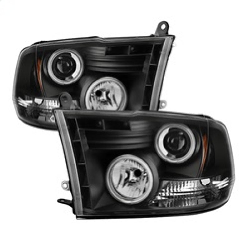 Spyder Dodge Ram 1500 09-14 Projector Headlights Halogen- CCFL Halo LED - Blk PRO-YD-DR09-CCFL-BK-SR1 Performance