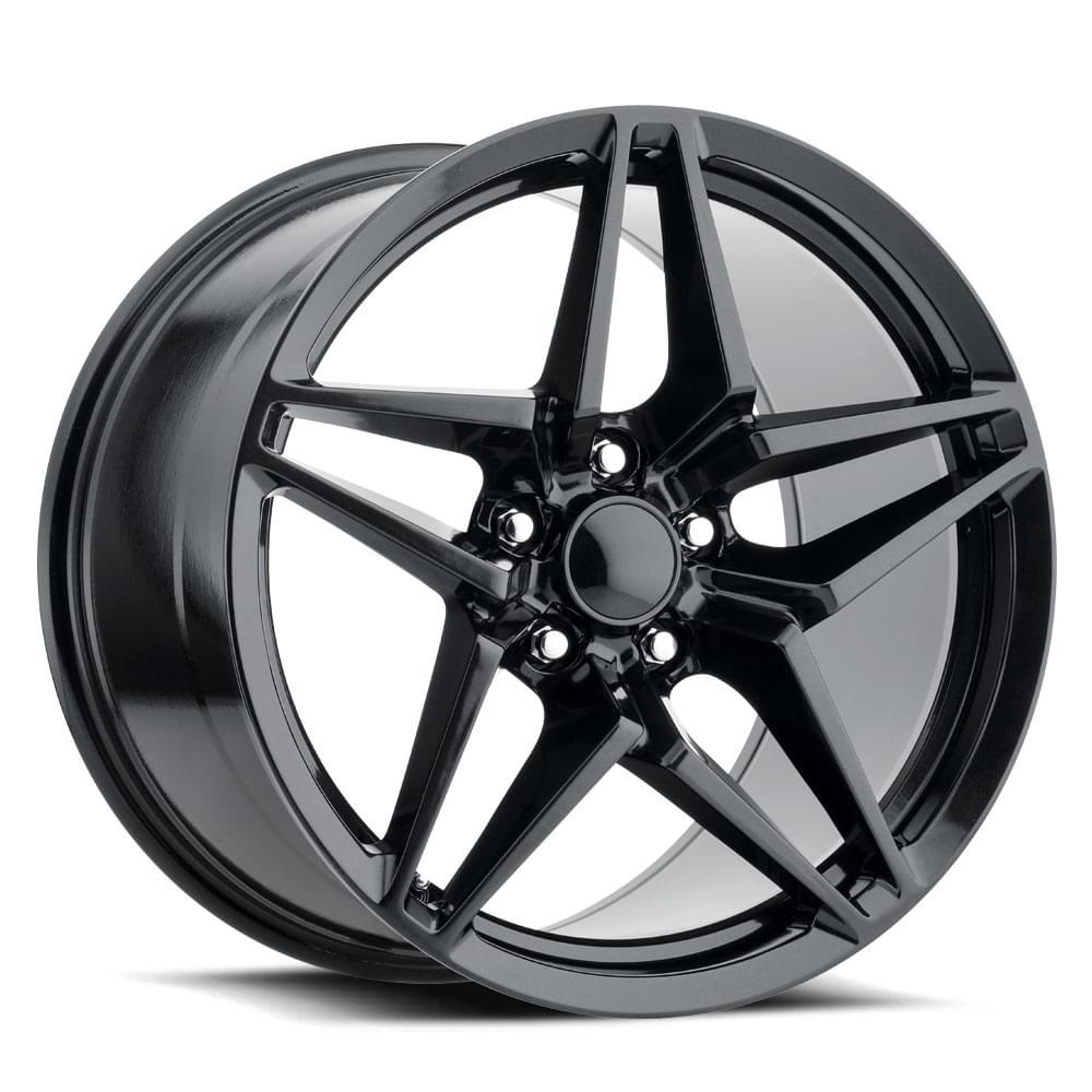 20X12 5X4.75 +59 HB 70.3 C7 ZR1 CARBON BLACK WITH CAP-SR1 Performance