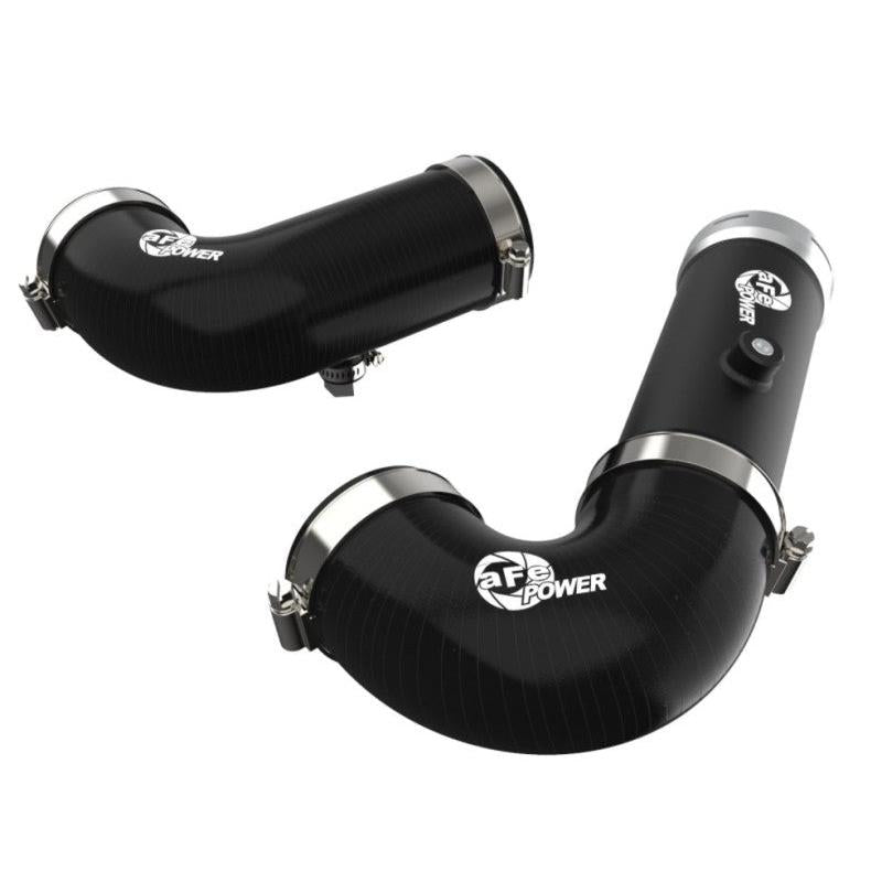 aFe BladeRunner Intercooler Hot & Cold Side Tubes Combo 20-21 GM Trucks 3.0L (td) - Black-SR1 Performance