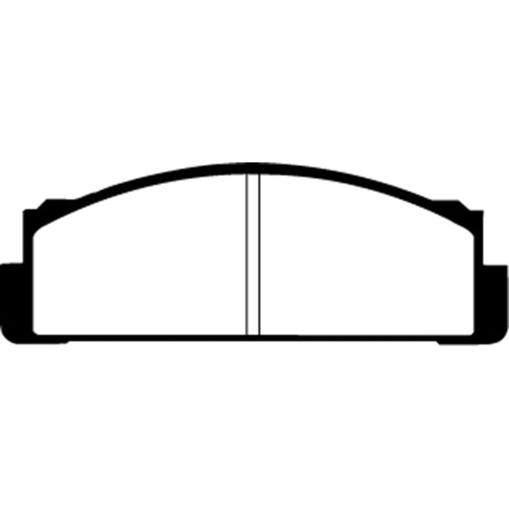 EBC Greenstuff 2000 Series Front Brake Pads for Fiat 124 and X-1/9 - Part No. DP2116