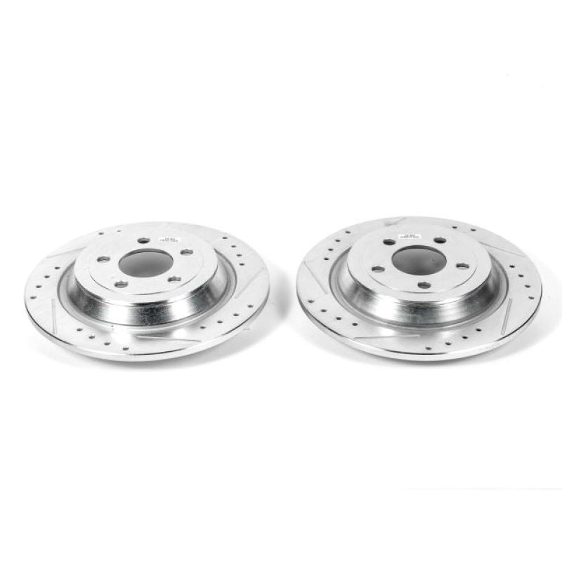 Power Stop 15-17 Ford F-150 Rear Evolution Drilled & Slotted Rotors - Pair-SR1 Performance
