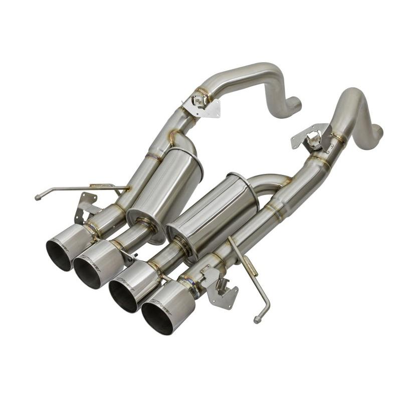 aFe MACHForce XP 3in-2 1/2in Axle Back 304SS Exhaust w/ Polished Tips 14-17 Chevy Corvette V8-6.2L-SR1 Performance