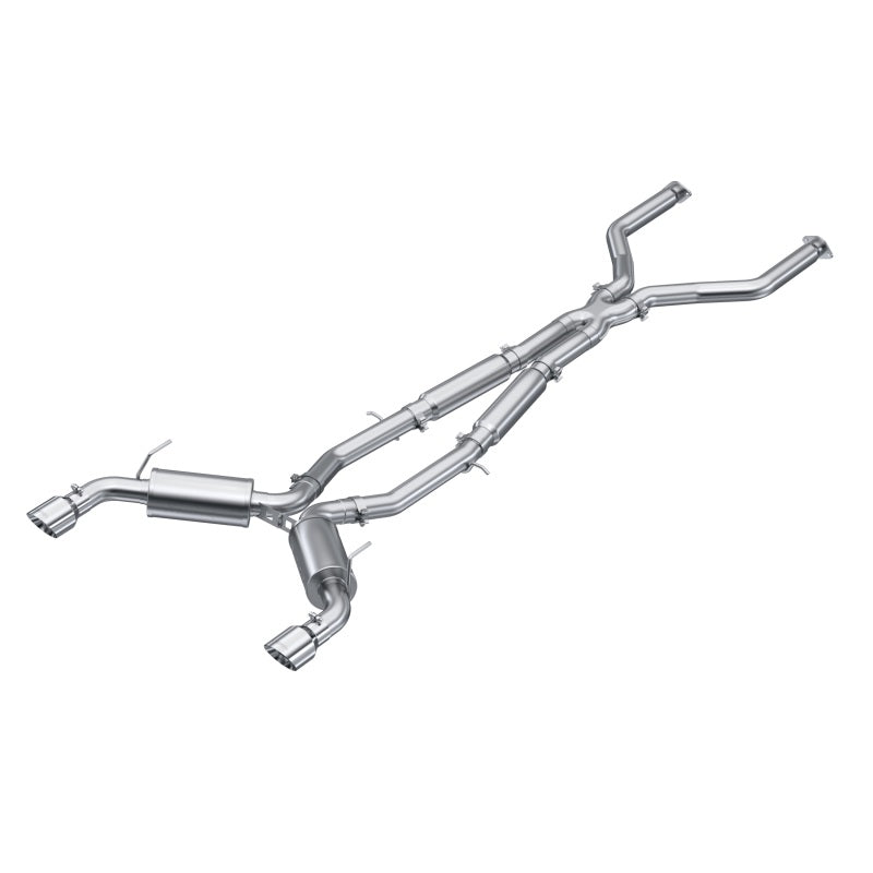 MBRP 16-22 Infiniti Q50 3.0L RWD/AWD 3in Cat-Back Dual Split Rear Street Version T304-SR1 Performance