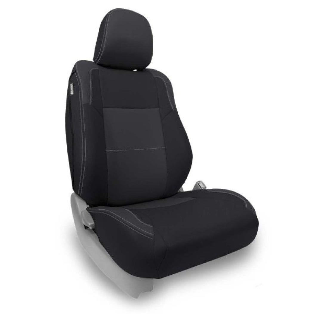 PRP 12-15 Toyota Tacoma Front Seat Covers/ TRD/Sport Edition (Pair) - Black with Red Stitching-SR1 Performance