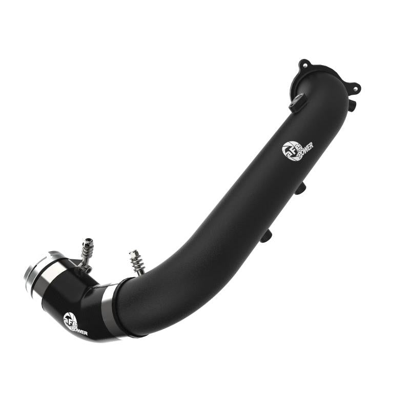 aFe BladeRunner Black 2-3/4in Aluminum Charge Pipe 2021 Toyota Supra GR (A90) I4-2.0L (t) B48-SR1 Performance