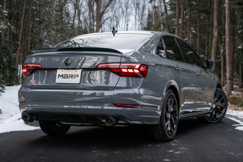 MBRP 19-21 VW Jetta GLI T304 SS 3in Cat-Back Dual Split Rear Exit Exhaust - Carbon Fiber Tips-SR1 Performance