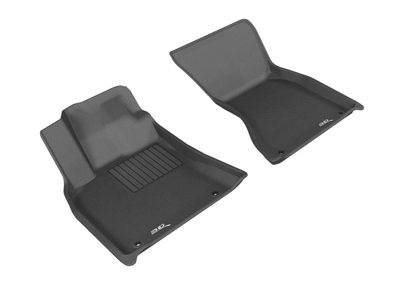 3D MAXpider 2014-2019 Porsche Macan Kagu 1st Row Floormat - Black-SR1 Performance