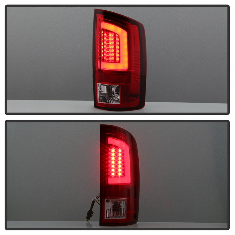 Spyder 03-06 Dodge Ram 2500/3500 V3 Light Bar LED Tail Light - Red Clear (ALT-YD-DRAM02V3-LBLED-RC)-SR1 Performance