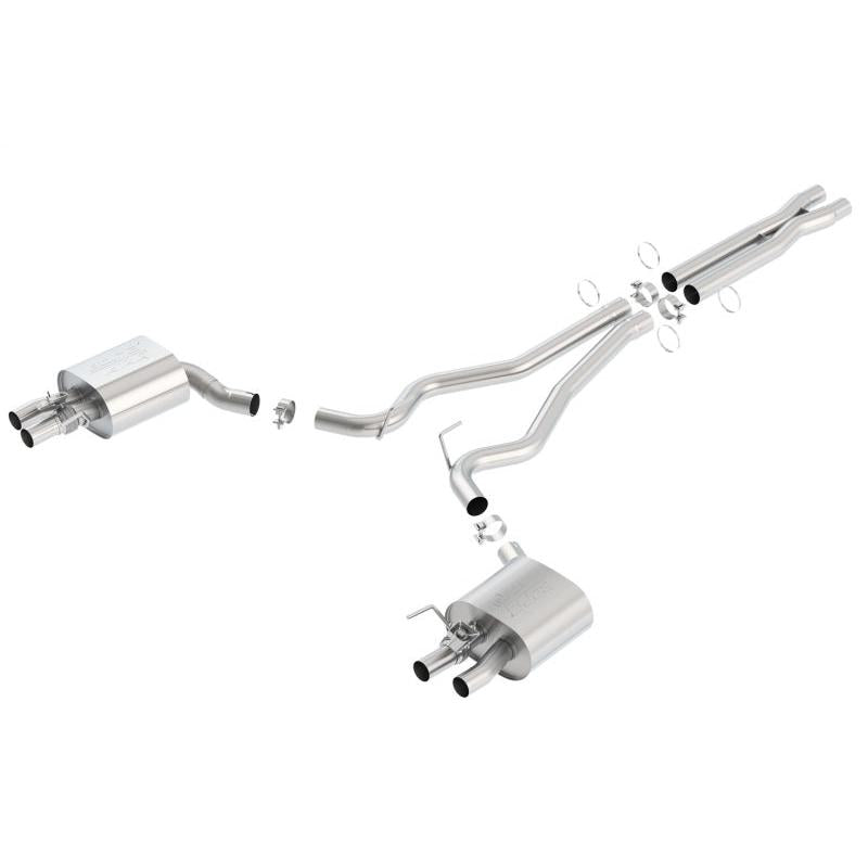Borla 15-16 Ford Mustang Shelby GT350 5.2L ATAK Cat Back Exhaust (Uses Factory Valence)-SR1 Performance