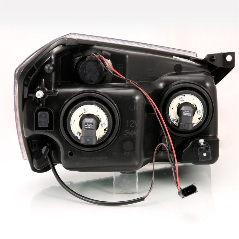 ANZO 2005-2007 Dodge Magnum Crystal Headlight Black Amber-SR1 Performance