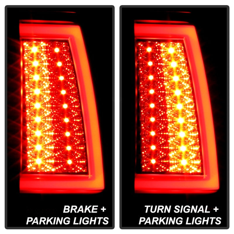 Spyder 03-06 Chevy Silverado (Does Not Fit Stepside) Version 2 LED Tail Lights - Black Smoke-SR1 Performance