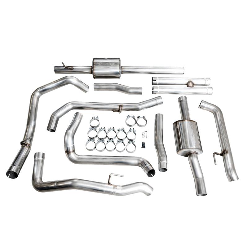 AWE 4th Gen GM 1500 6.2L Catback Split Rear Exit (w/ Bumper Cutouts) - OE Tips-SR1 Performance