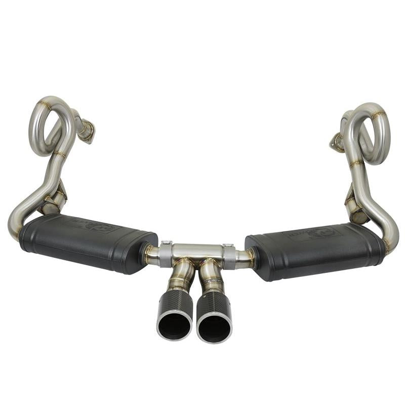 aFe MACHForce-Xp 2in 304 SS Cat-Back Exhaust w/Carbon Fiber Tips 13-16 Porsche Boxster 2.7L/3.4L-SR1 Performance