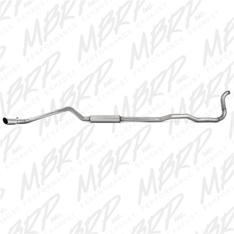 MBRP 88-93 Dodge 2500/3500 Cummins 4WD ONLY Turbo Back Single Side Exit Alum Exhaust System-SR1 Performance