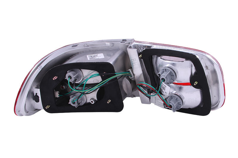 ANZO 1992-1995 Honda Civic Taillights Red/Clear-SR1 Performance