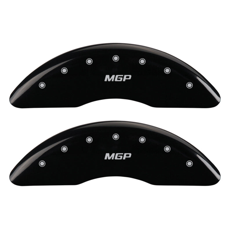 MGP 4 Caliper Covers Engraved Front & Rear MGP Black finish silver-SR1 Performance