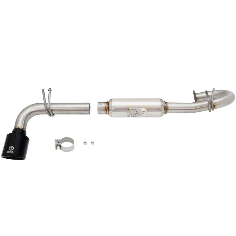 aFe Takeda 11-16 Scion TC 2.5L 2 1/4-2 1/2in Stainless Steel Axle-Back Exhaust w/Black Tip-SR1 Performance
