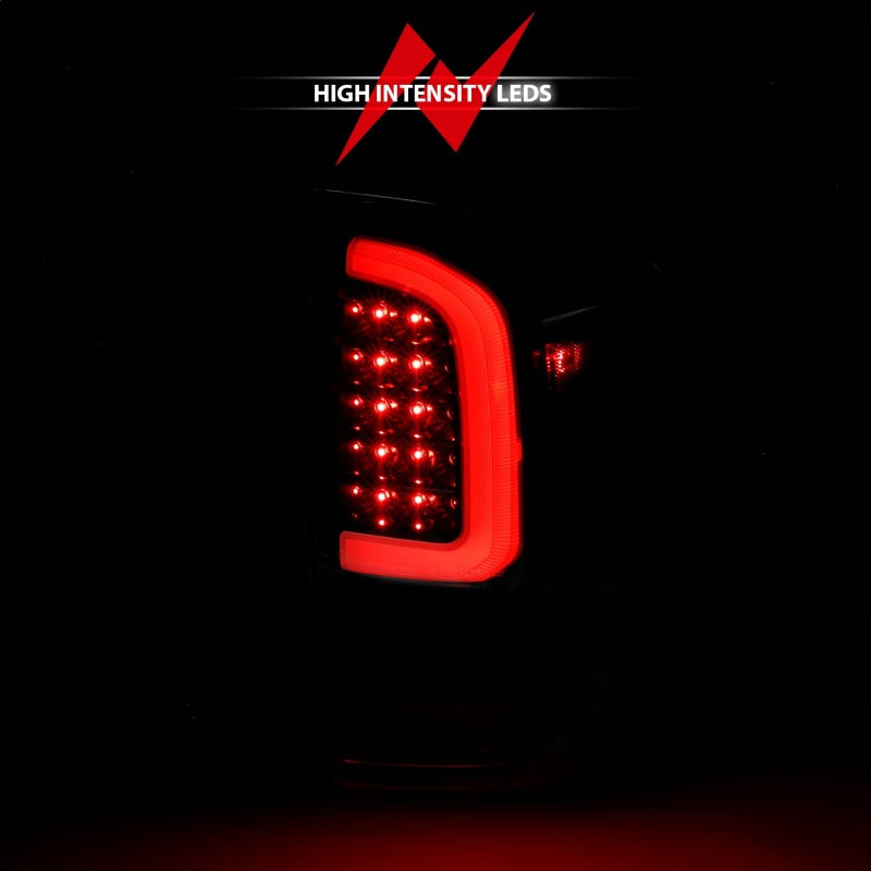 ANZO 16-21 Toyota Tacoma LED Tail Lights - w/ Light Bar Sequential Black Housing & Smoke Lens-SR1 Performance