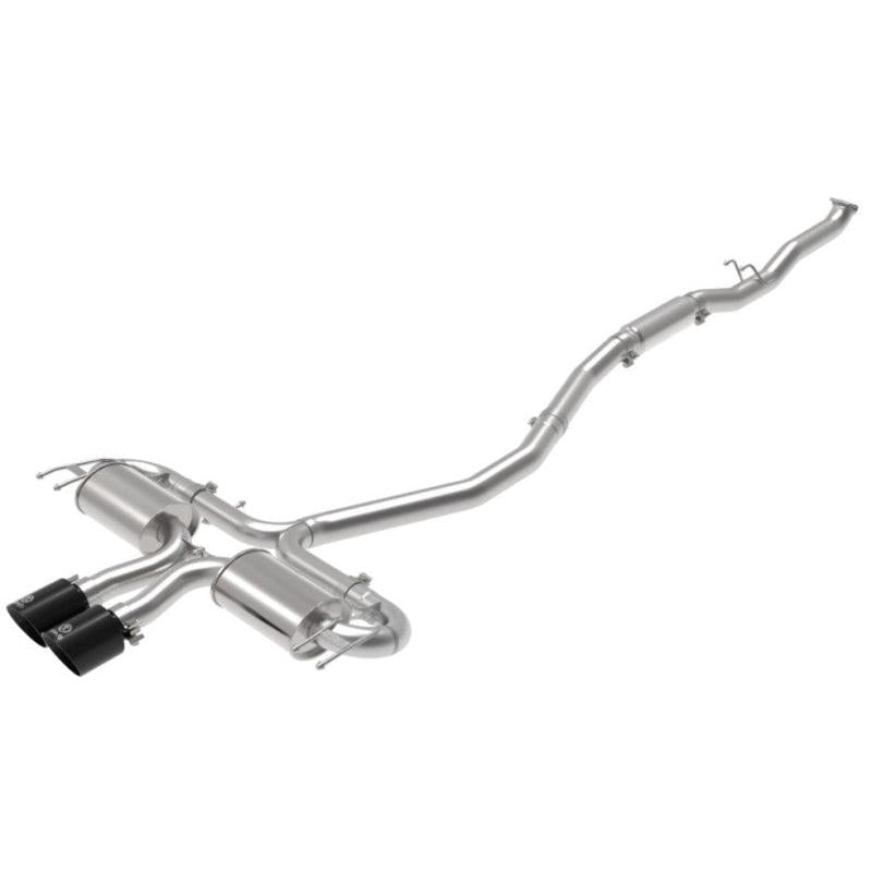 aFe Takeda 3in 304 SS Cat-Back Exhaust System w/Black Tips 17-20 Honda Civic Sport L4-1.5L (t)-SR1 Performance