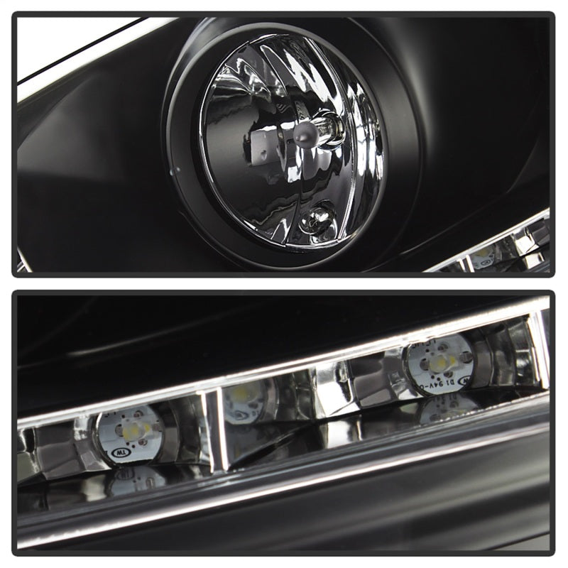 Spyder Volkswagen GTI 06-09/Jetta 06-09 Xenon/HID Model Only - DRL Black PRO-YD-VG06-HID-DRL-BK-SR1 Performance