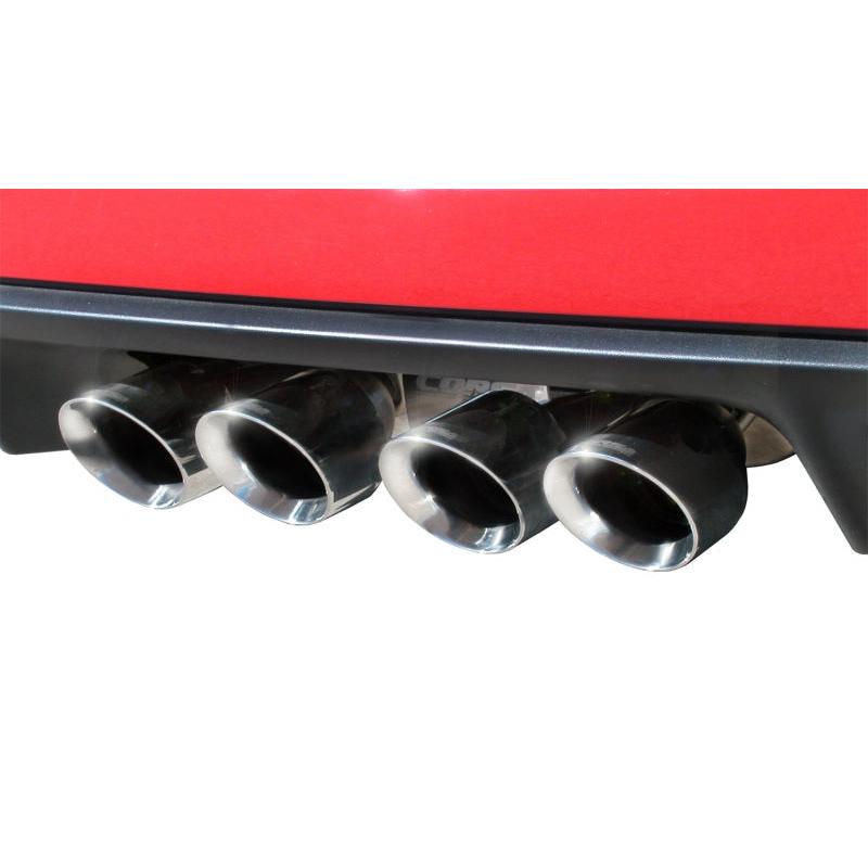 Corsa 2009-2013 Chevrolet Corvette C6 6.2L V8 Polished Xtreme Axle-Back Exhaust-SR1 Performance