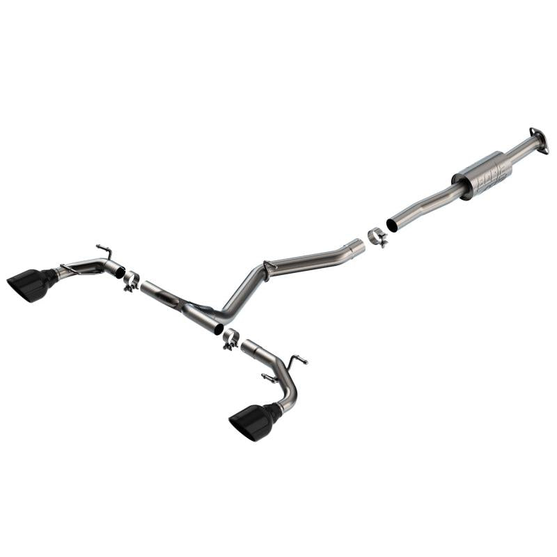 Borla 22-23 Subaru BRZ/Toyota GR86 2.4L RWD AT/MT ATAK Catback Exhaust - Black Chrome Tips-SR1 Performance