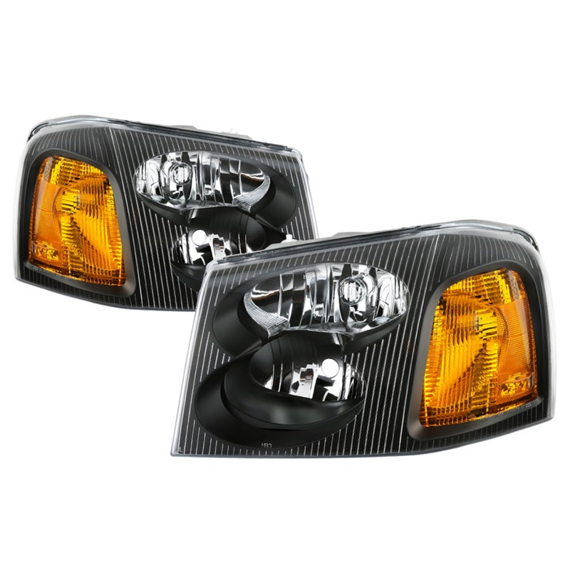xTune 02-09 GMC Envoy OEM Style Headlights - Black (HD-JH-GEN02-AM-BK)-SR1 Performance