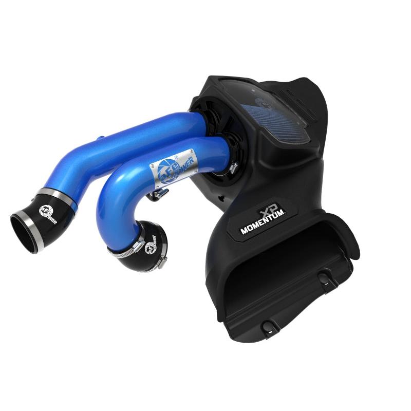 aFe 21-22 Ford F-150 Raptor V6-3.5L(tt) Momentum XP Cold Air Intake System - Blue w/ Pro 5R Filter-SR1 Performance