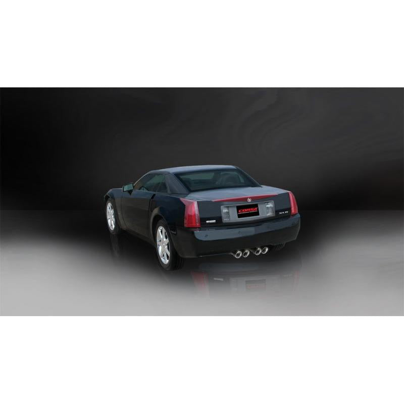 Corsa 2004-2008 Cadillac XLR 4.6L Polished Sport Cat-Back Exhaust-SR1 Performance