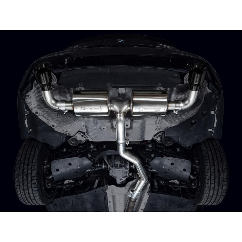 AWE 19-23 BMW 330i / 21-23 BMW 430i Base G2X Touring (Excl.Conv) Axle Back Exhaust - Diamond Black-SR1 Performance