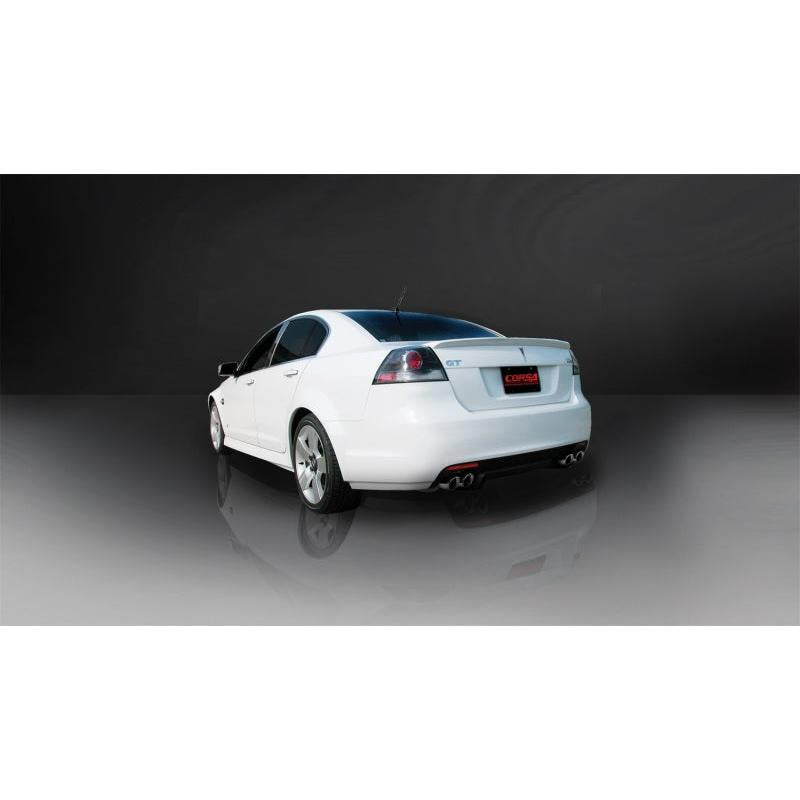Corsa 2008-2009 Pontiac G8 GXP 6.0L V8 Polished Sport Cat-Back + XO Exhaust-SR1 Performance