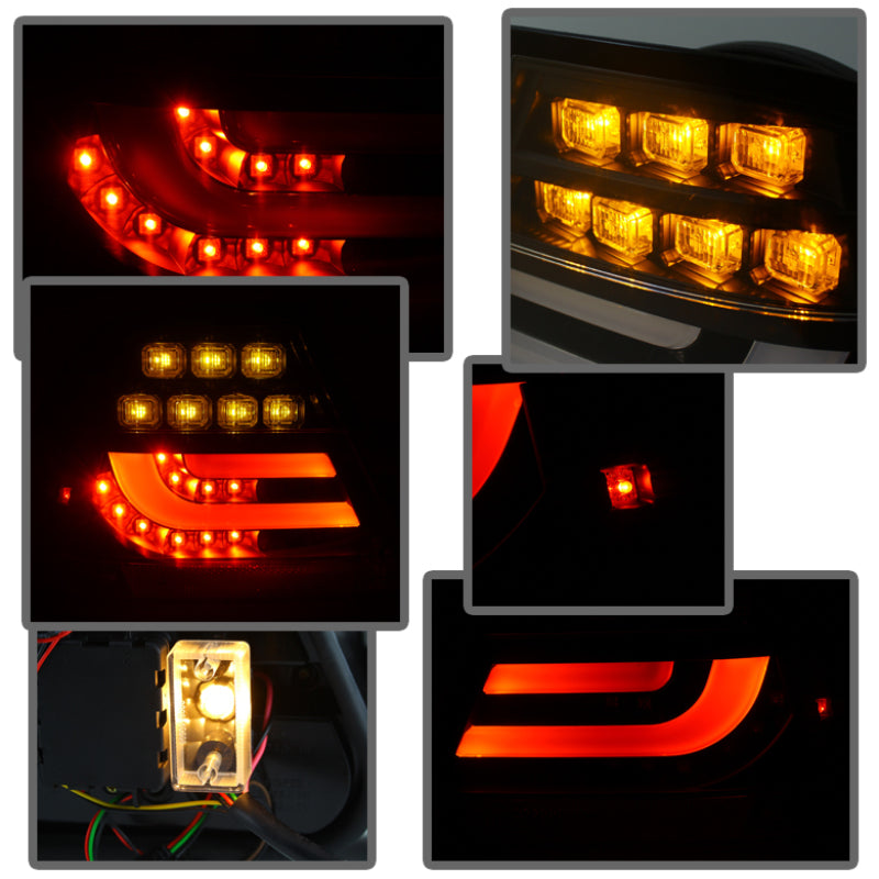 Spyder 04-06 BMW E46 2Dr (Coupe ONLY No Conv.) Lgtbar Styl LED Tail Lghts Blk ALT-YD-BE4604-LBLED-BK-SR1 Performance