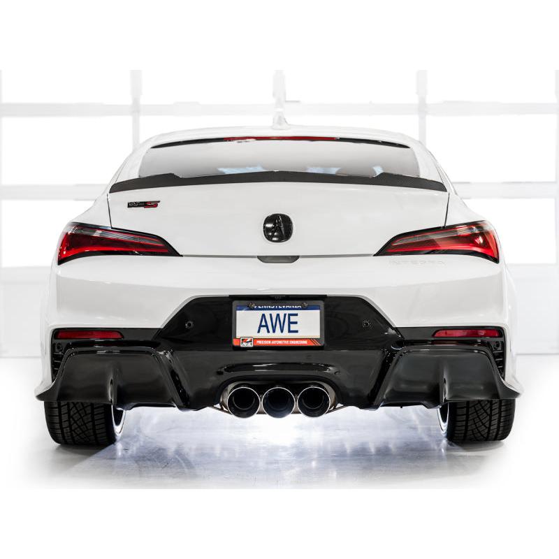 AWE Tuning 2024 Acura Integra Type S DE5 FWD Touring Edition Exhaust w/ Triple Chrome Silver Tips-SR1 Performance