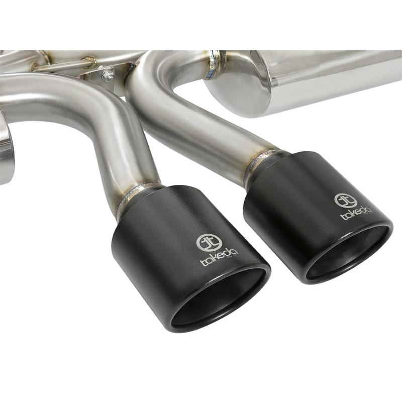 aFe Takeda 3in 304 SS Cat-Back Exhaust w/ Dual Center Black Tips 17+ Honda Civic Si (2dr) I4 1.5L-SR1 Performance
