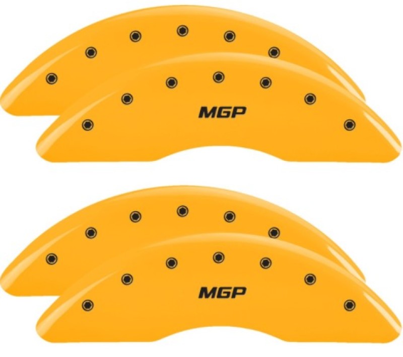 MGP 4 Caliper Covers for 2020-2024 Ram 2500/3500 * Yellow Finish with Black MGP Logo