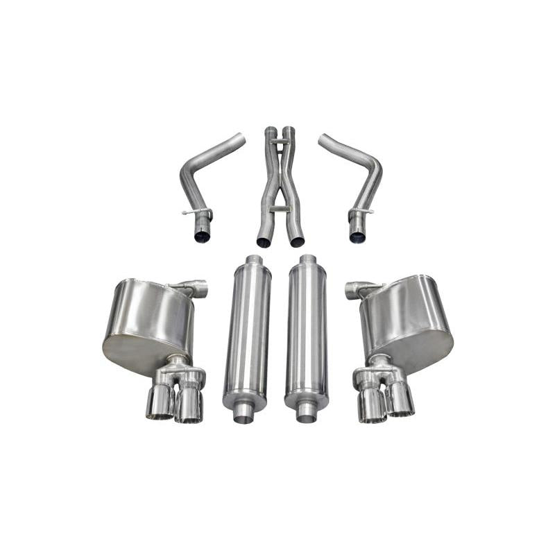 Corsa 2011-2014 Dodge Charger R/T 5.7L V8 Polished Xtreme Cat-Back Exhaust-SR1 Performance