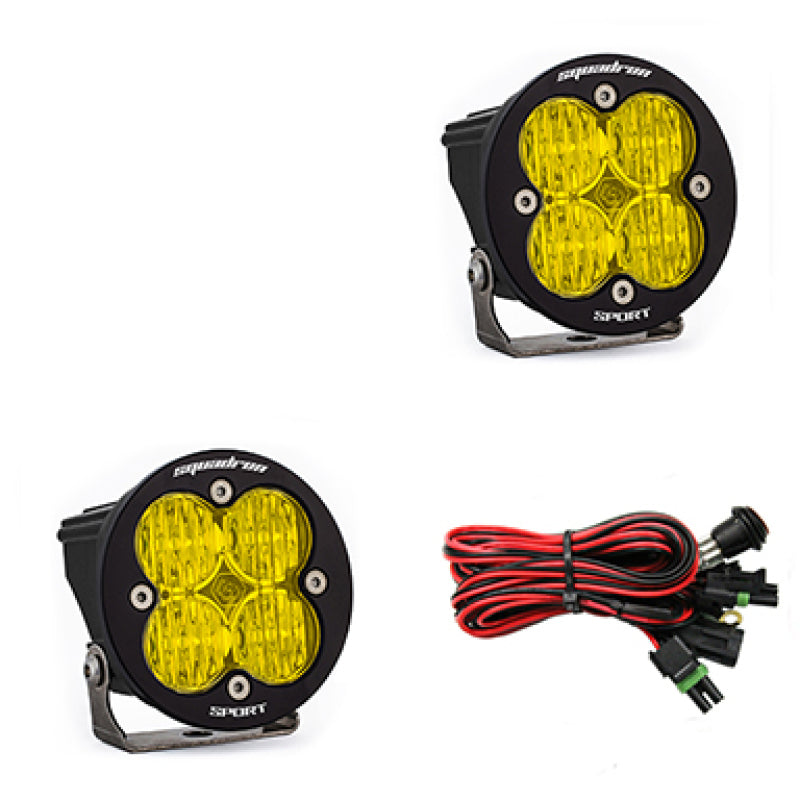 Baja Designs Squadron R Sport Wide Cornering Pair LED Light Pods - Amber-SR1 Performance