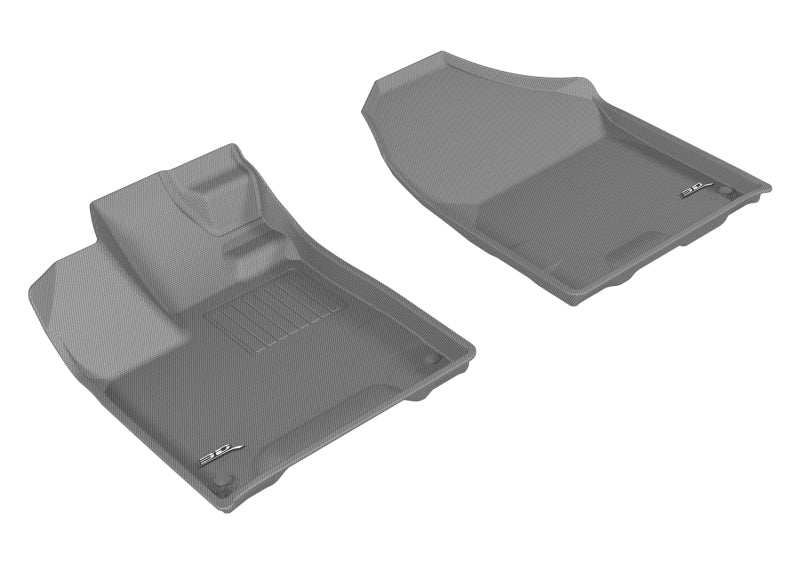 3D MAXpider 2017-2020 Honda Ridgeline Kagu 1st Row Floormat - Gray-SR1 Performance