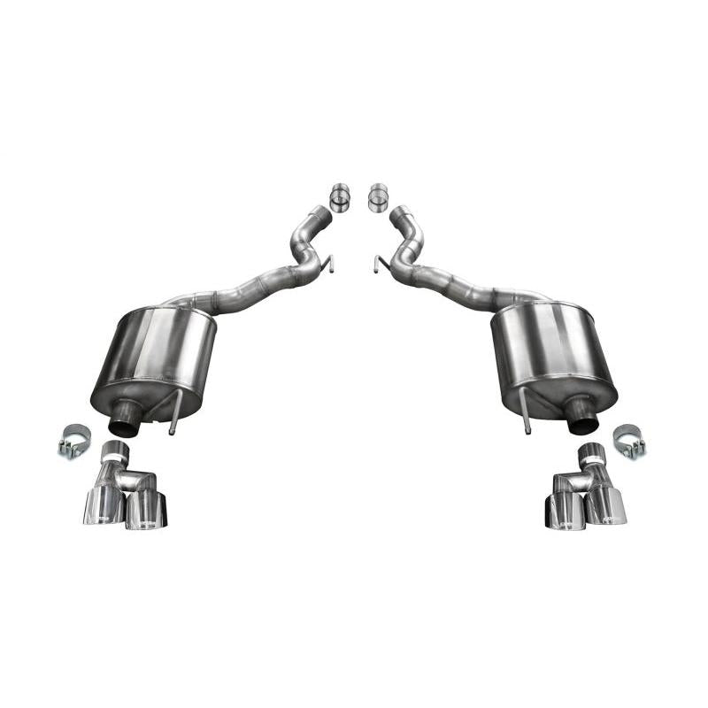 Corsa 2018-2023 Ford Mustang GT Convertible Sport Axle-Back Exhaust w/ 4in Tips-SR1 Performance