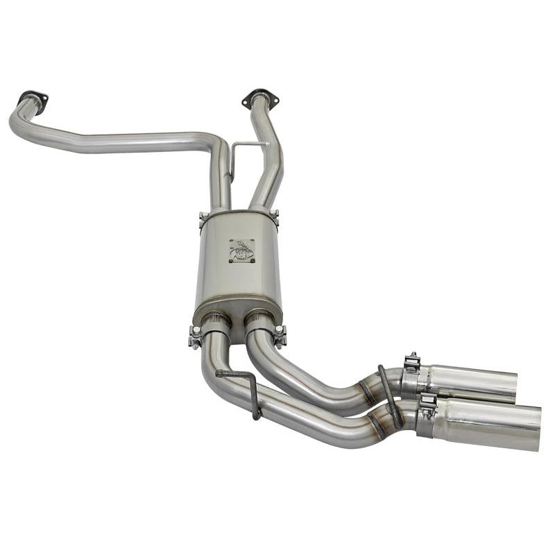 aFe POWER Rebel Series 2-1/2in 409 SS Cat Back Exhaust w/ Polished Tips 16-17 Nissan Titan V8 5.6L-SR1 Performance