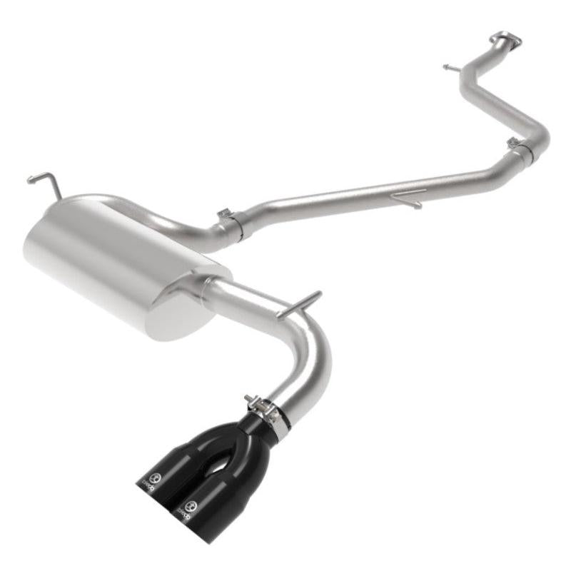 aFe Takeda 18-21 Toyota C-HR 2.0L 2.5in 304 Stainless Steel Cat-Back Exhaust w/ Black Tip-SR1 Performance
