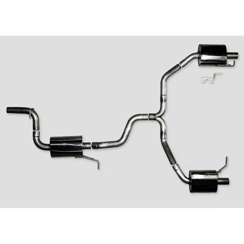 AWE Tuning VW CC Touring Edition Exhaust Dual Outlet - Diamond Black Tips-SR1 Performance