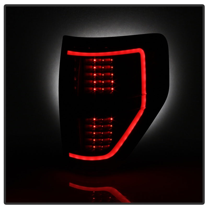xTune 09-14 Ford F-150 Light Bar LED Tail Lights - Black Smoke (ALT-JH-FF15009-LBLED-BSM)-SR1 Performance