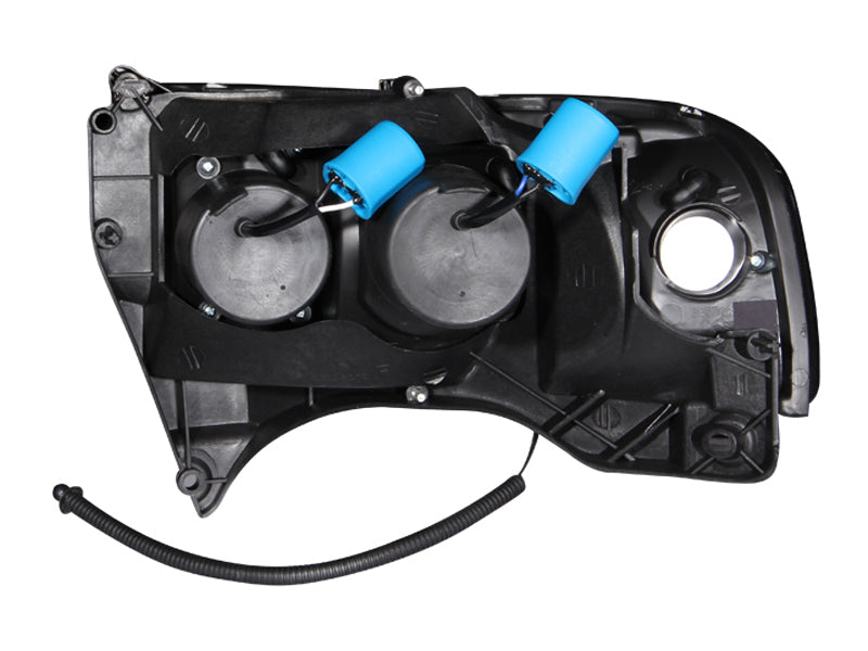ANZO 1994-2001 Dodge Ram Projector Headlights w/ Halo Black-SR1 Performance