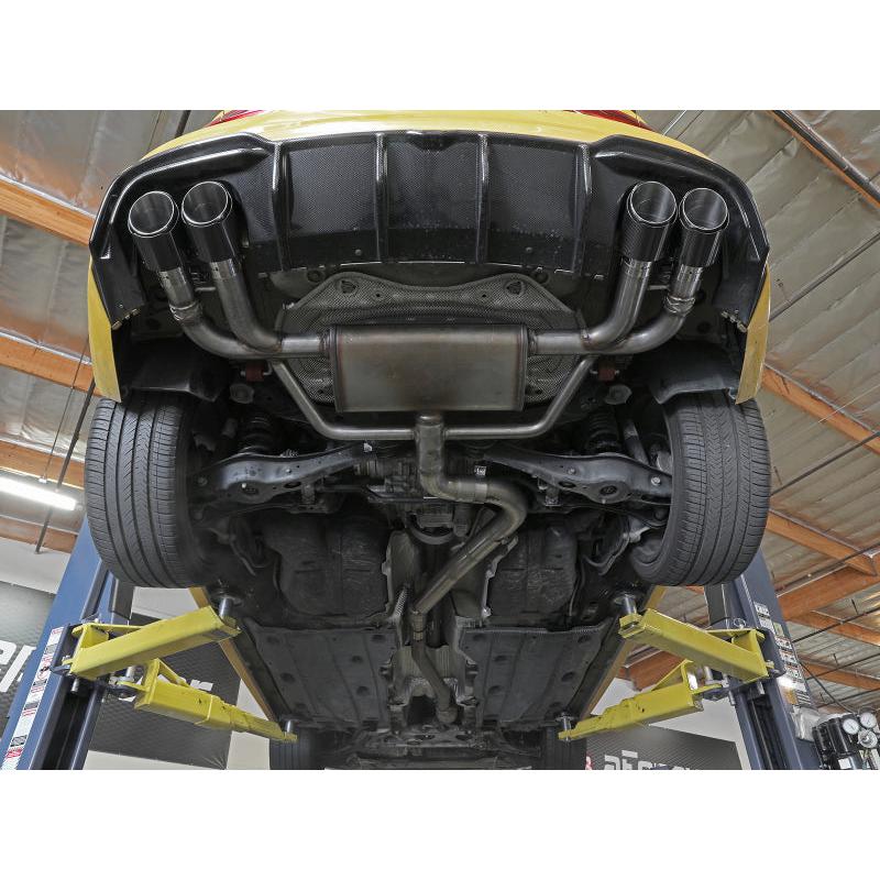 aFe MACHForce XP 3in-2.5in 304SS Exhaust Cat-Back 15-20 Audi S3 L4-2.0L (t) - Carbon Tips-SR1 Performance