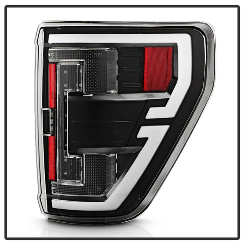 Spyder 21-23 Ford F150 (Halogen w/ Blind Spot) Full LED Tail Lights - Black (ALT-YD-FF15021HALBS-BK)-SR1 Performance