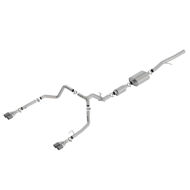 Borla 19 Chevrolet Silverado/GMC Sierra 1500 6.2L SS (S-Type) Catback Exhaust - Carbon Fiber Tips-SR1 Performance