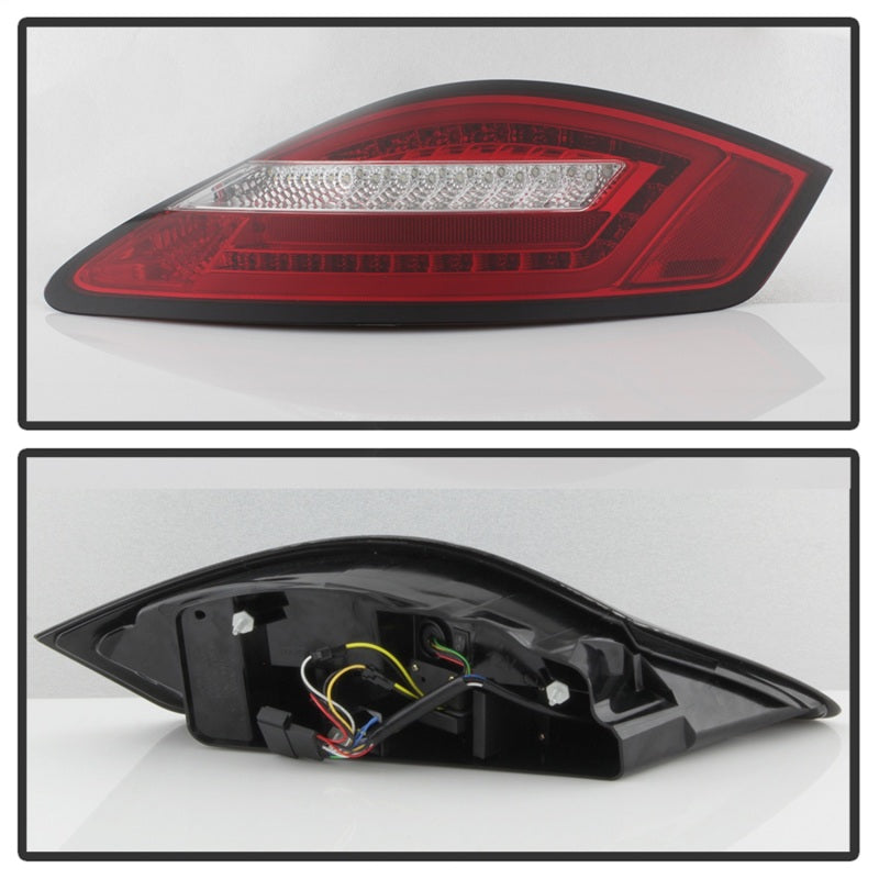 Spyder Porsche 987 Cayman 06-08 / Boxster 05-08 LED Tail Lights - Red Clear ALT-YD-P98705-LED-RC-SR1 Performance