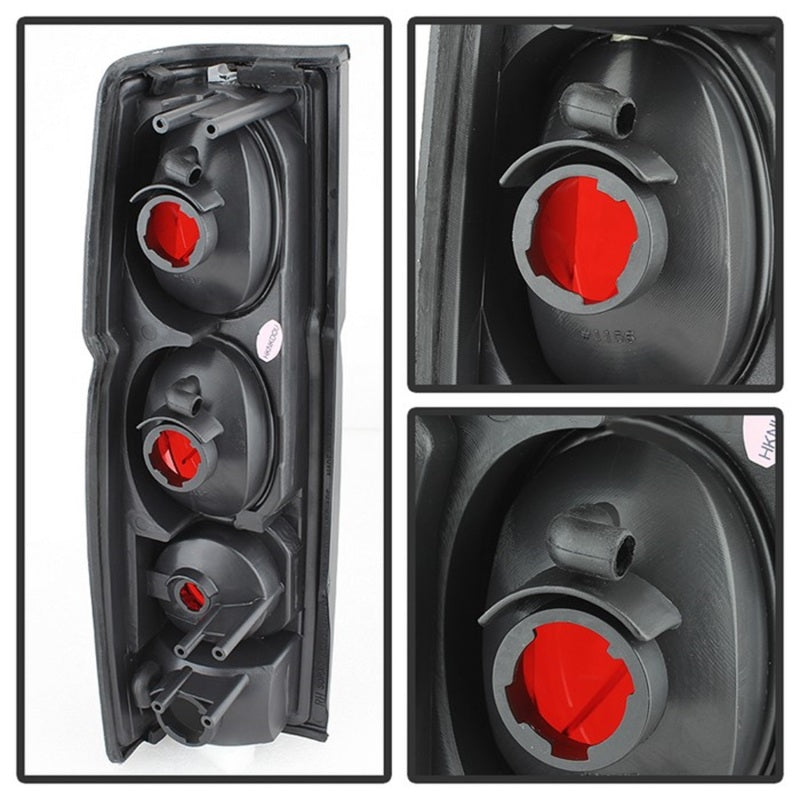 Spyder Nissan Hardbody 86-97 Euro Style Tail Lights Black Smoke ALT-YD-NH86-BSM-SR1 Performance