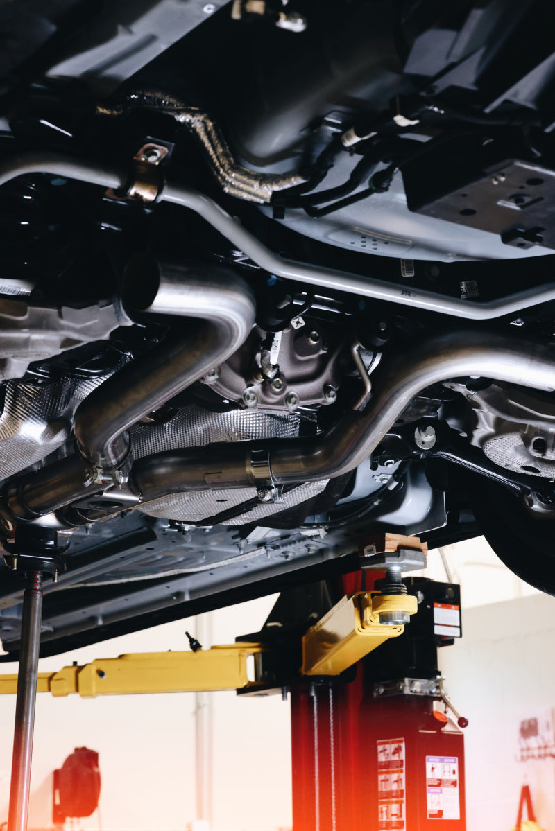 MBRP 18-22 Ford Mustang 2.3L Ecoboost 3in Cat-Back Exhaust w/ Quad Carbon Fiber SS Tips - T304-SR1 Performance